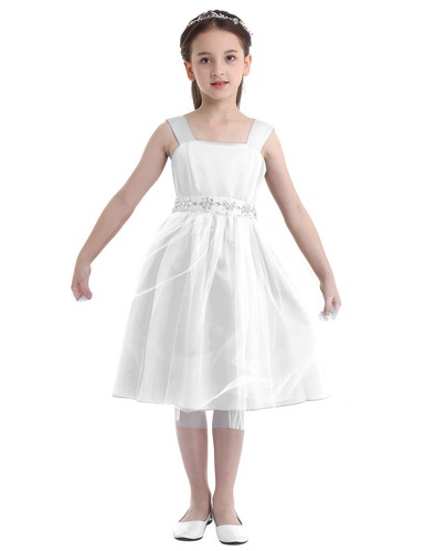 Chiffon Flower Girls Dress Girls Princess Bridesmaid Pageant Formal Party Gown - Picture 13 of 162