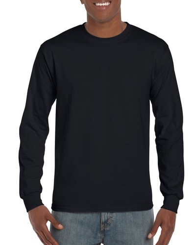 Gildan Men's Long Sleeve T-Shirt Plain 