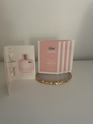 LACOSTE L.12.12 POUR ELLE SPARKLING EDT 1.5ml .05fl oz x 5 PERFUME SAMPLES