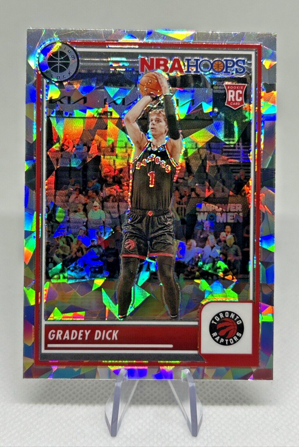 2023-24 Panini NBA Hoops Premium Stock - Ice Prizm #251 Gradey Dick (RC)