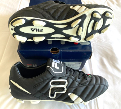 Fila Vintage F-1 FORZA KG LEATHER Football Soccer Cleat Shoe Boot Mens sz 10 NIB