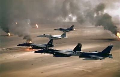 Aircraft f15 eagle airplane desert smoke flying Custom Gaming Mat Desk 2718