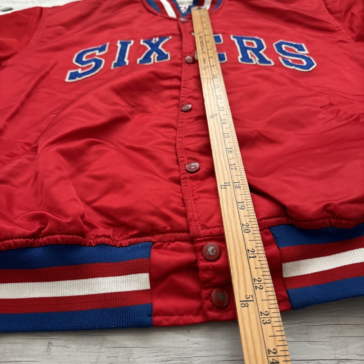 Vintage 80s NBA Starter Philadelphia 76ers Sixers Satin Vintage 80s NBA Starter Philadelphia 76ers Sixers Satin