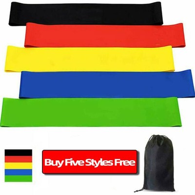 Resistance Bands Loop Exercise Elastic Band Fitness Training Rubber Gym YR c-yp
