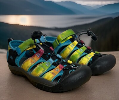 KEEN Newport H2 Water Shoes Hiking Sandals Rainbow Tie-Dye 