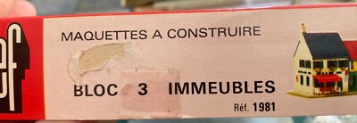 Jouef Ref 1981 Maquette a Monter Bloc De 3 Immeubles - HO