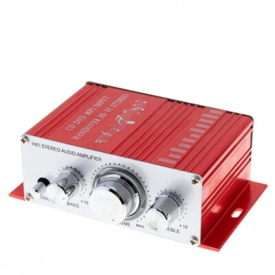 12V Mini Hifi USB Verstärker Endstufe Stereo Amplifier MP3 für Auto Motorrad AH