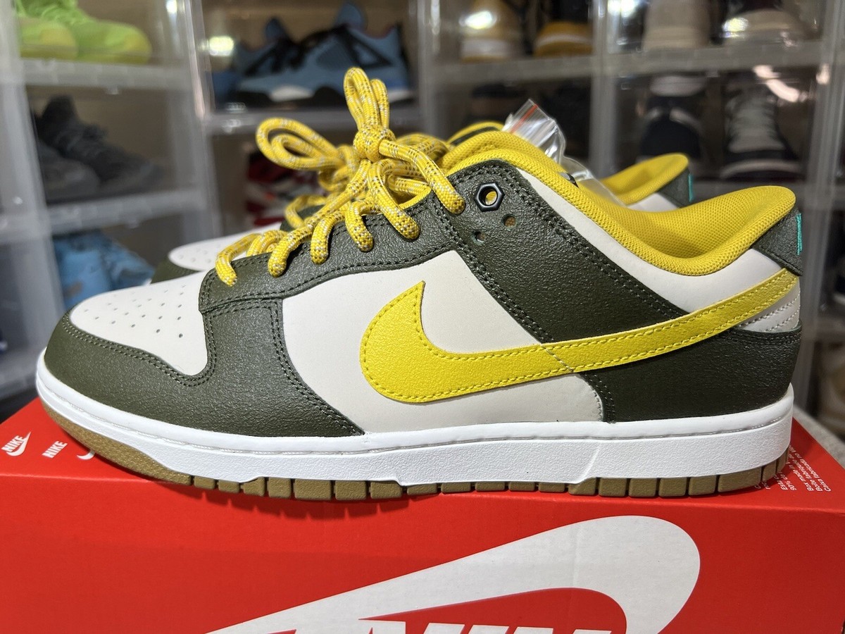Size 10.5 - Nike Dunk Premium Low Cargo Khaki Vivid Sulfur Size 10.5 - Nike Dunk Premium Low Cargo Khaki Vivid Sulfur