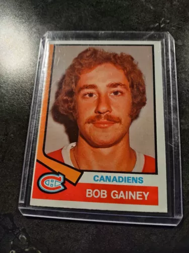 1974-75 O-Pee-Chee #388, BOB GAINEY RC, Vintage Rookie Hall of Famer Card