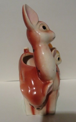 Vintage Deer with Fawns Ceramic Planter - Picture 5 of 10