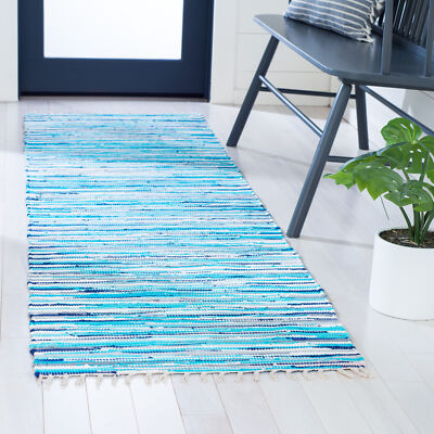 Safavieh Rag Rug TURQUOISE / MULTI 2'-3