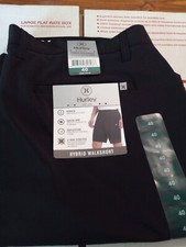 Hurley Men's Hybrid 4-Way Stretch Quick Dry 20" Walk Shorts BLACK SIZE 40