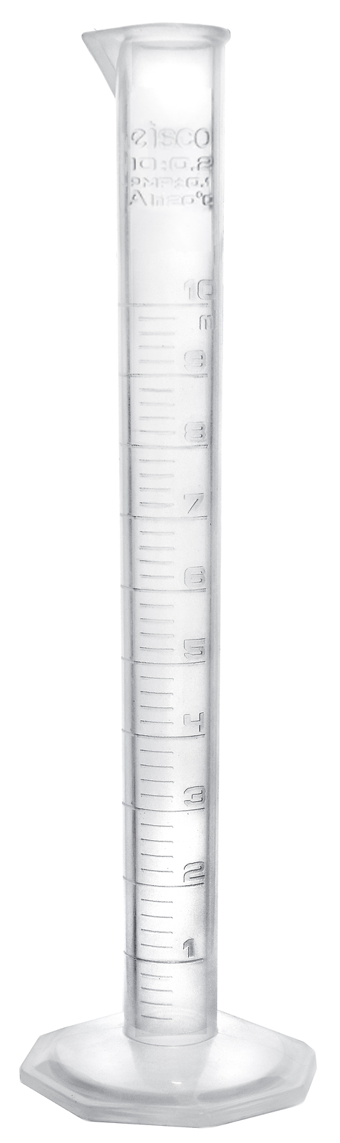 Measuring Cylinder, 10ml - Class B - TPX - Eisco Labs