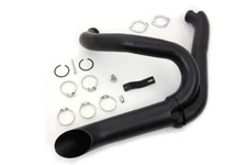 Harley Davidson FXDWG FXR  FXST Black 2 into 1 Exhaust Pipe Header Kit