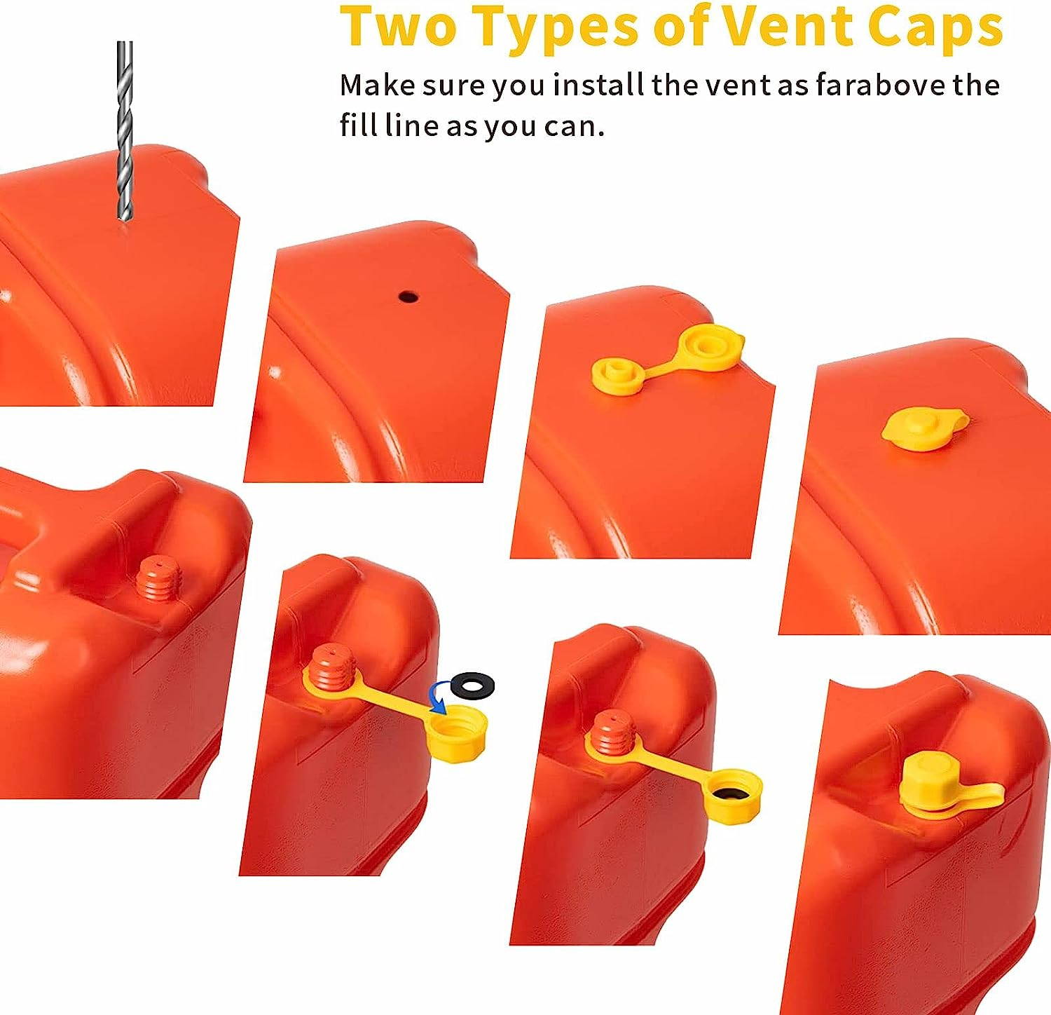 33 Pcs Gas Can Nozzle Replacement, Gas Can Spouts for Gasoline 5 Gallon