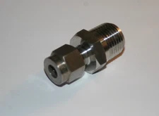 1/4 Tube x 3/8 MNPT 316ss Male Pipe Connector AYRA NOS