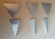 various   PRECISION ANGLE GAUGE BLOCK from 10 to 90+ degrees.