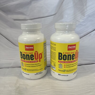 Jarrow boneup supports bone density nutrition 90 Caps. 2 Pack 180 Caps Total New