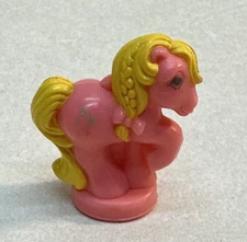 My Little Pony G1 Petite Ponies Mini Pink Yellow Hair Butterfly Heart Cutie Mark