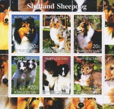 Shetland Sheepdog dog 2000 MNH stamp sheetlet