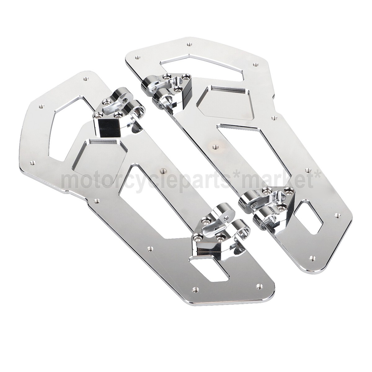 やま No.3 Chrome Driver Rider Floorboard Footboard For Harley Electra