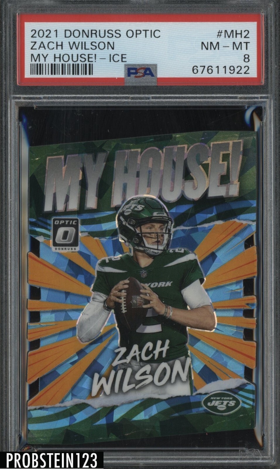 Zach Wilson Panini Donruss Optic My House! #MH2 Ice