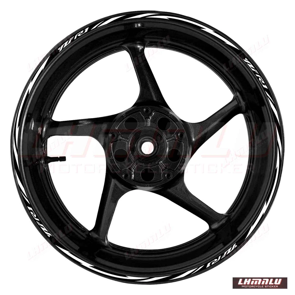 For YAMAHA YZF R1 R 1 Waterproof Decal Wheel Reflective RIM Stickers - Изображение 2 из 4