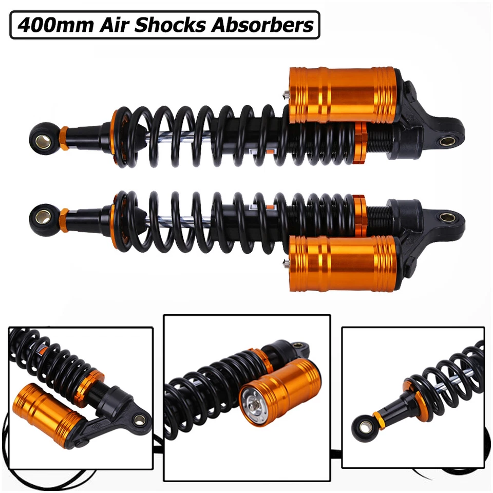 Adjustable 400mm Air Shocks Absorber for Yamaha YFZ 450 Raptor 660 700 ATV UTV Foto 3 de 4