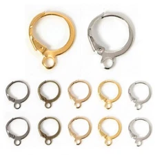 Earrings Hook Earwire Setting Base Accessories Jewelry Making Components 50Pcs