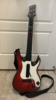 Guitar Hero Band Hero Wireless Guitar PS2 PS3 With Strap No