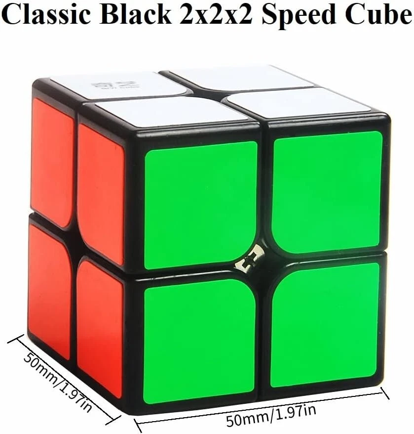 2x2 QiYi QiDi Super Fast Speed Cube Magic Twist Puzzle Brain Teaser - USA SELLER - Image 2 of 4