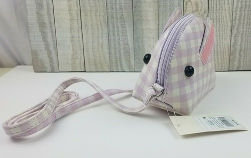 Lot of 2 NWT Cat & Jack Girls Easter Bunny Crossbody Bag Purse Lilac and White - Picture 4 of 9