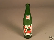 Vintage 7Up Bottle - Opened - ACL Label