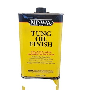 Vintage Minwax Tung Oil Finish 16 oz Metal Can – Hand-Rubbed Wood Protection