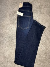 Anthropologie Pilcro Dark Indigo Straight-Leg Jeans Size 25 NWT