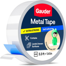 GAUDER Metal Tape Self Adhesive Ferrous Tape for Magnets Metallic Steel Stri