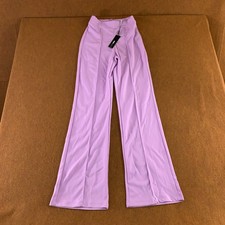 Fashion Nova Womens Small Lavender Stretch Victoria High Waisted Dress Pants NWT