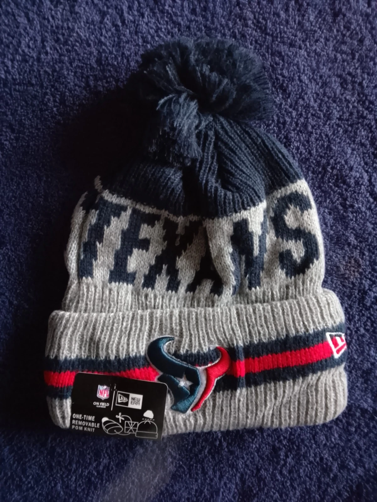 Houston Texans NFL Bobble Hat Multicoloured. New With Tag Still On