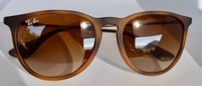 RAY-BAN ERIKA RB4171F SUNGLASSES Matte HAVANA FRAME BROWN LENSES 54 18 14 865/13