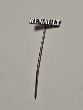 Renault  - silberfarben - Schrift   - Anstecknadel  - Werbung (4) 
