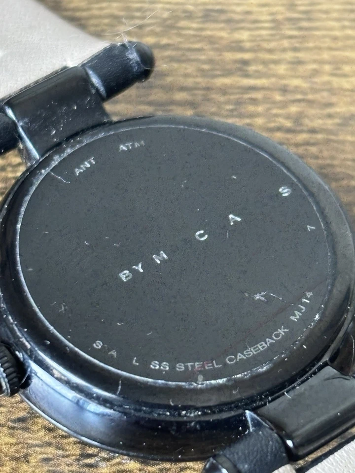 RARO Reloj Marc By Marc Jacobs para Mujer Esfera Negra Lunteada Correa de Cuero MJ1410 Foto 3 de 4