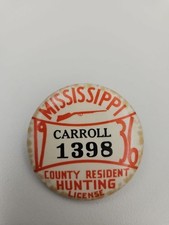 1936 Mississippi Carroll County Resident Hunting License