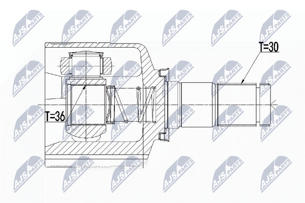 NTY Gelenksatz Antriebswelle NPW-RE-092 FüR Megane Renault 3 KZ0 BZ0 DZ0 ScÉNic-image