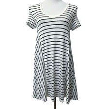 Zara Trafaluc Dress Womens Small A Line White Blue