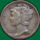 1925 Mercury Dime Choice Very Fine VF+/XF Coin #35719
