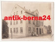 AK Foto Kemtau Burkhardtsdorf Gasthaus zur Linde Gasthof ca. 1918 D359