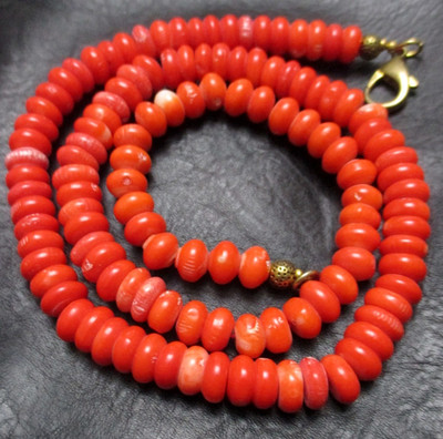 Extremely Slay   Organic Authentic Salmon   Rare Undyed Untreated Necklace Coral