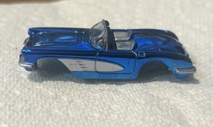 59 Chevy Corvette Blue Chrome JL TJet Style HO SlotCar Screw On BODY
