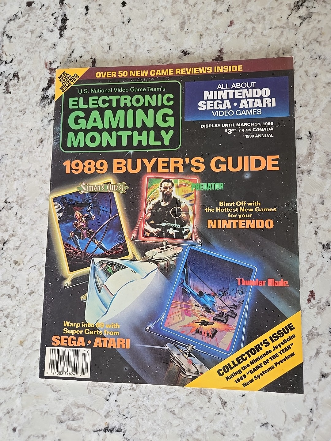 S L1600 Electronic Gaming Monthly Magazine 1989 Buyers Guide