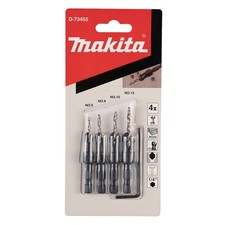 4Piece Countersink Drill Bit Set  Precise Drilling and Clean Finishing